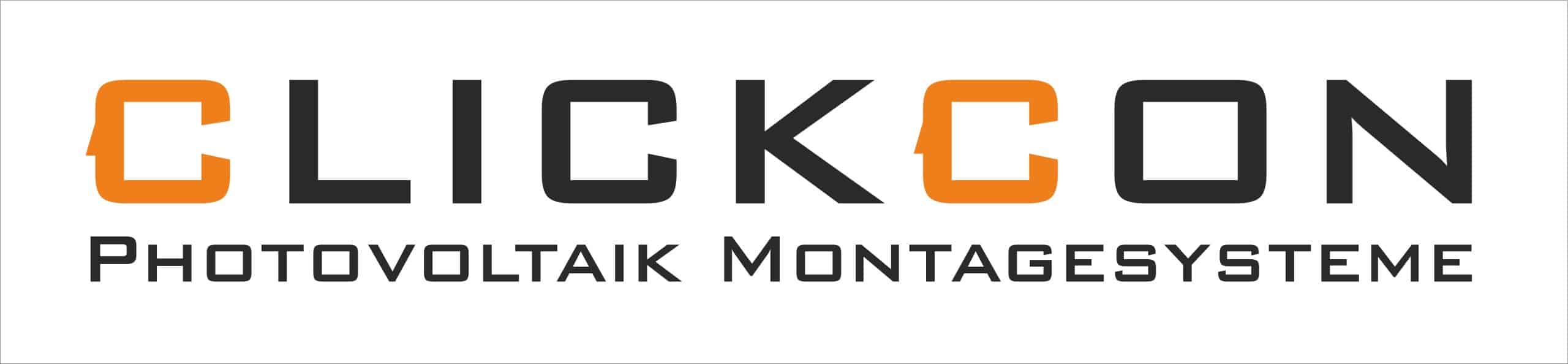 Logo für die Firma ClickCon mit Hintergrund