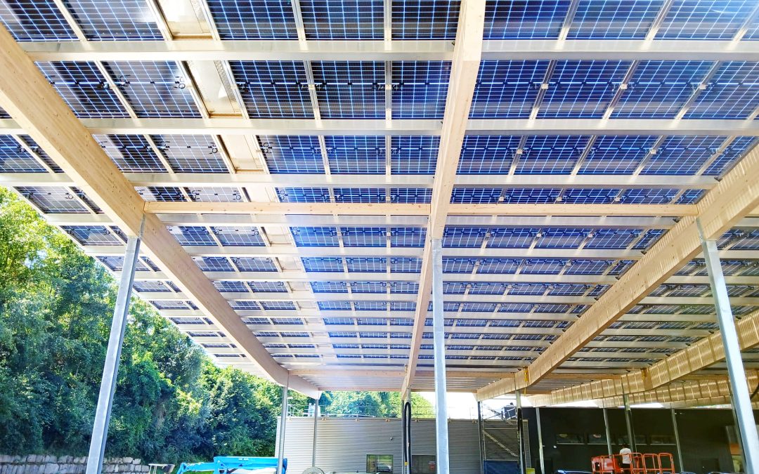Intelligente Solarüberdachung bei Migros Pfungen, CH