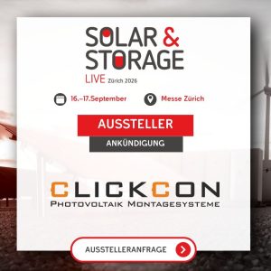 Solar & Storage Live Zürich 2026: Besuchen Sie uns am Stand E25